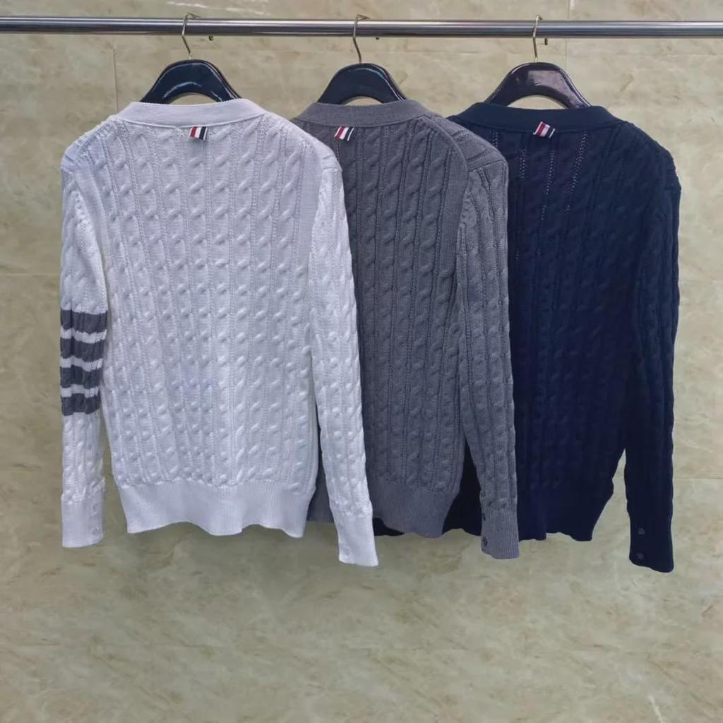 Trendy TB23 Knitted Cardigan: New Style, Delicate Twist Design, Comfortable, Casual, and Versatile.