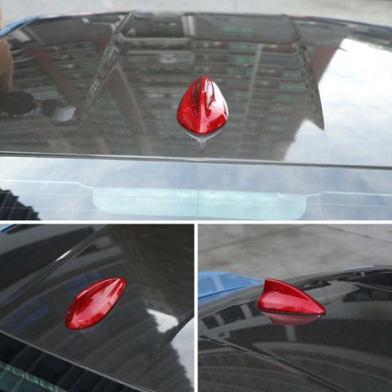 Red Real Carbon Fiber Shark Fin Antenna Trim For BMW F30 F22 F32 F36 F80 M3 M4