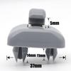 2Pcs Car Sun Visor Clip Gray Interior Hanger Hook Clip Bracket for  A1 A3 S3 A4 S4 Allroad A5 S5 Q3 Q5 8U0857562A Grey