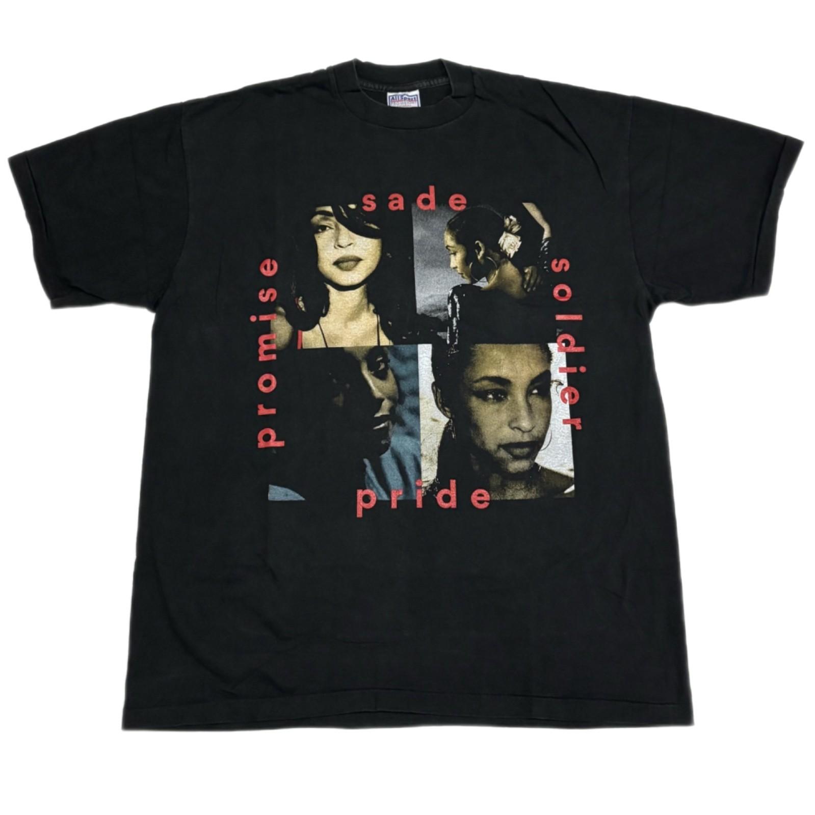 SADE Love Deluxe Promise Stronger Than Pride Vintage 80s Band XL T-Shirt REPRINT S