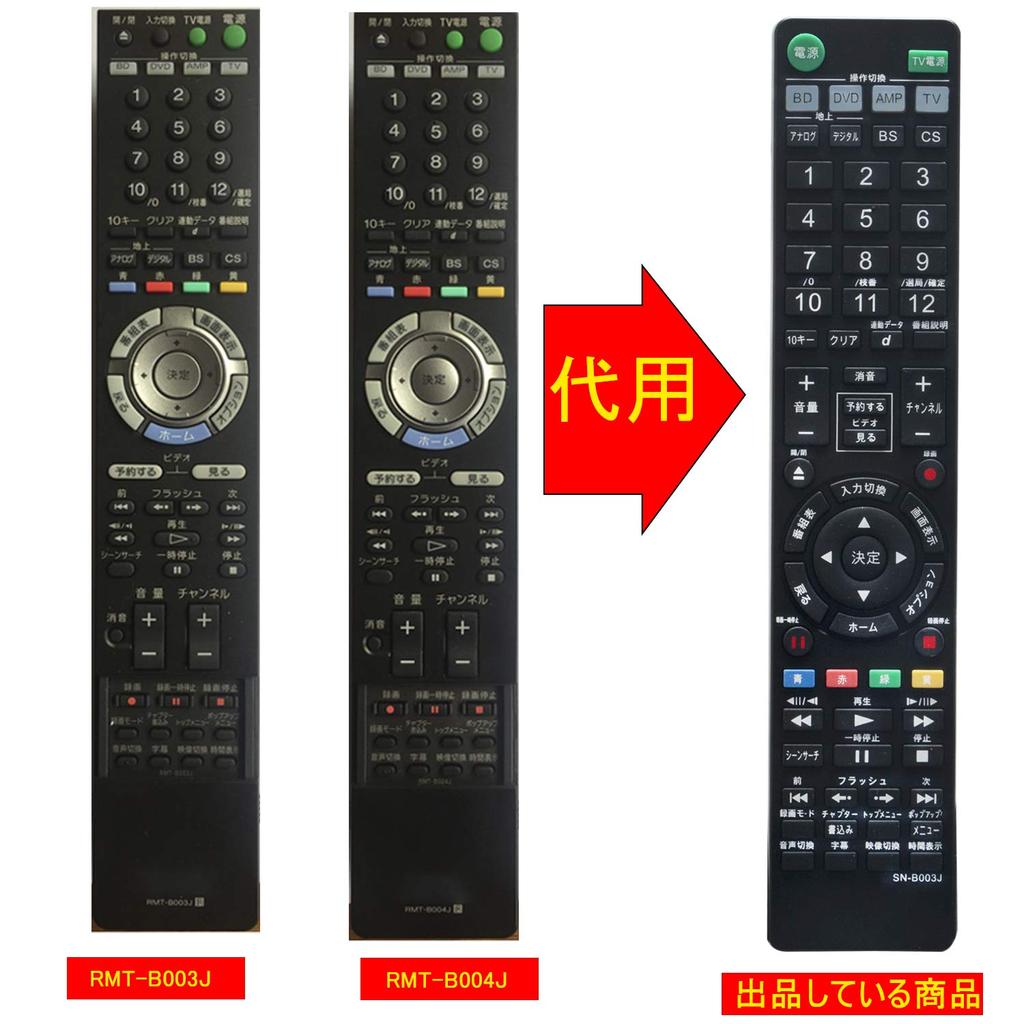 Winflike Replacement Remote Control Compatible with Remote Control for Sony Disc Recorder RMT-B003J RMT-B004J (Replacement) Blu-ray