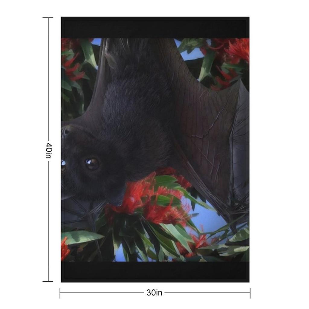 Spitfire Eine wunderschöne schwarze Flughund-Fledermaus. Überwurfdecke Beschwert schwer zum Schlafen Für Dekorative Sofa Flanellstoff Decken