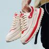 Warrior Fashion Versatile Sports Casual Daily Commuting Lightweight Breathable Non-Slip Low-Top Lifestyle Shoes Men sneaker Light-Red WXY(S)-4794N01