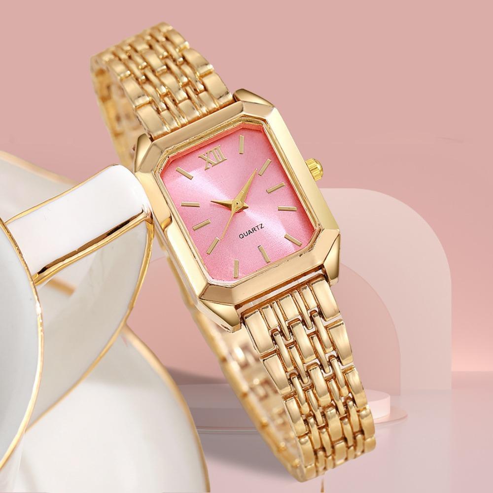 Ladies Watch Light Luxury Just with Square Quartz Watch Simple Student Hand Watch