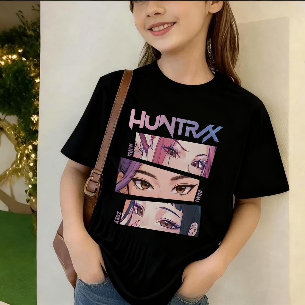 T-Shirts Girls Children's Casual Fashion Short Sleeve Cute Cartoon Printed T-Shirt Top