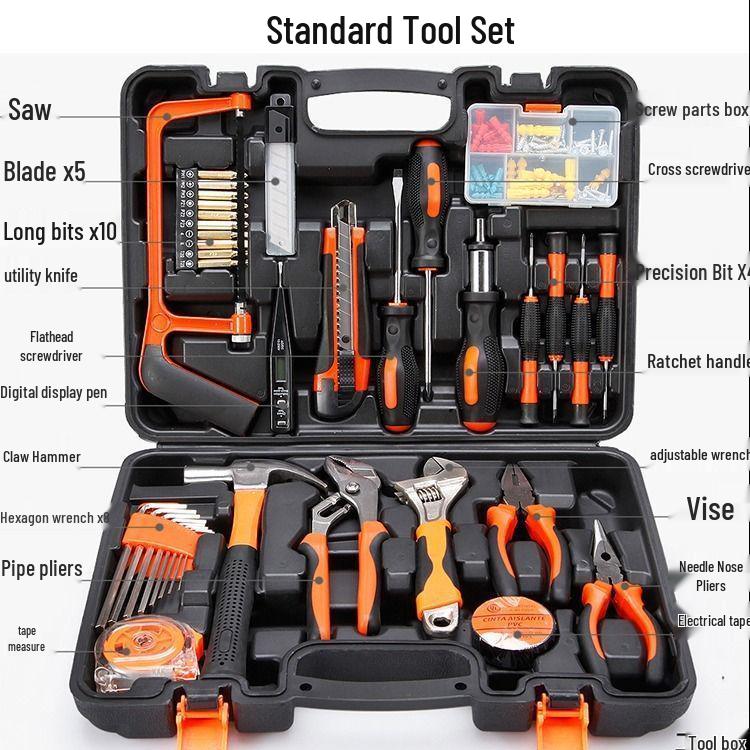 Multifunctional Household Repair Tool Set for Car and Electrician Use