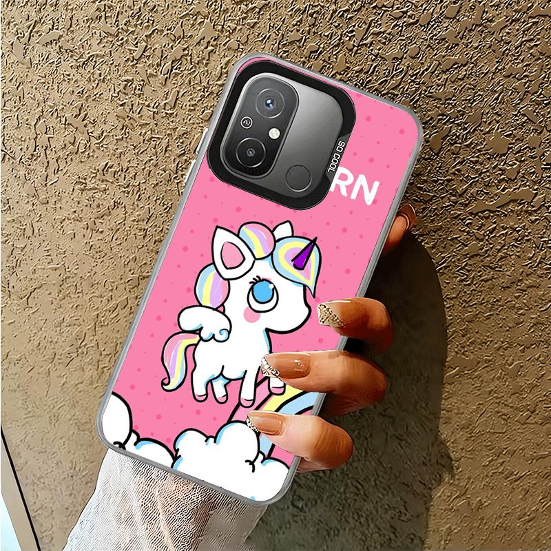 Pink Unicorn Rainbow Shockproof Phone Case for Xiaomi Poco X7 X6 X5 X3 Pro F7 Ultra M8 Redmi 15C 15 14C 13C 12C 10C 13 12 10