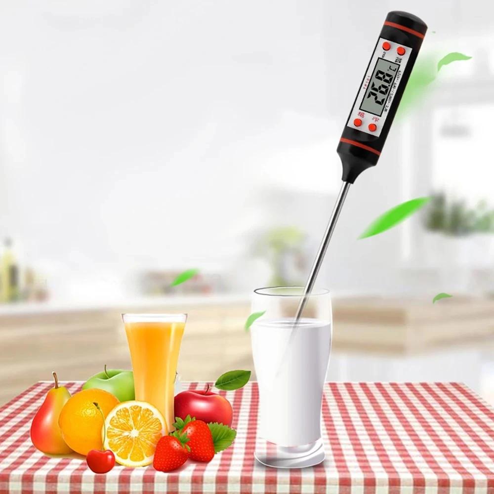 Kitchen Food Baking Digital Thermometer Electronic Probe Type Digital Display Liquid Grill Thermometer