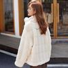 Autumn and winter thickened imitation fur coat stand-up collar imitation lamb wool zipper loose mink coat women's light style