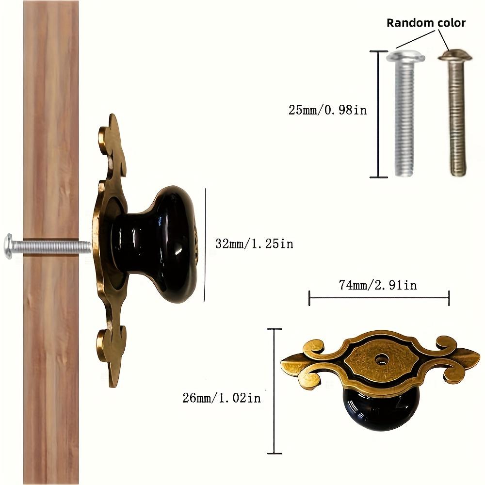 Vintage Ceramic Handles Elegant Vanity Kitchen Petal Cabinet Knobs Zinc Alloy Base Backplate Cabinet Wardrobe Drawer Door Handle