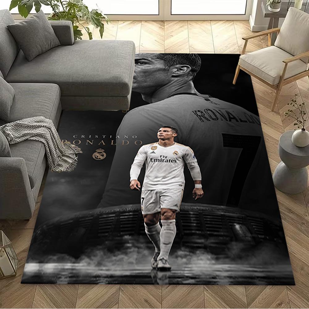 Juventus Ronaldo Jersey Floor Rug Office Rug Suitable for Hallway Decorate Room Kitchen Bedrooms Antislip Carpet Office Home Decor Spiritual Gift