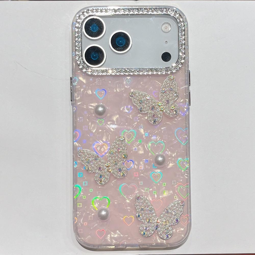 

Shell Pattern Pearl Butterfly iPhone 17 Pro Max Case iPhone 16 Premium Protective Cover Elegant Design iPhone 15