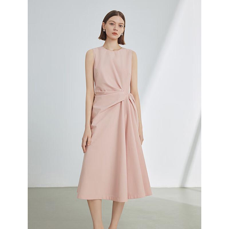 LANCY Sleeveless Chic A-Line Midi Dress