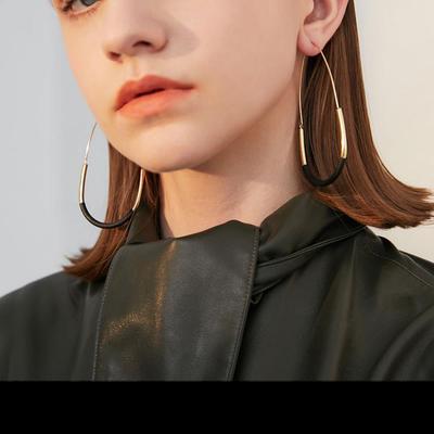 Earrings 2021 Trend All-match Design Sense Oval Professional Alloy Earrings for Women Fashion Jewelry (5pcs of Free Shipping)