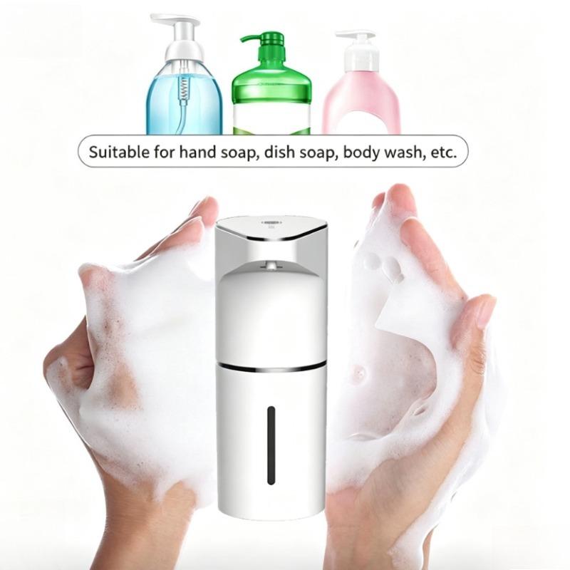 350ML Intelligent Sensor Multi-Speed Contact-Free Wall-Mounted Vertical Hand Sanitizer Bubble Machine Rechargeable Soap Dispenser