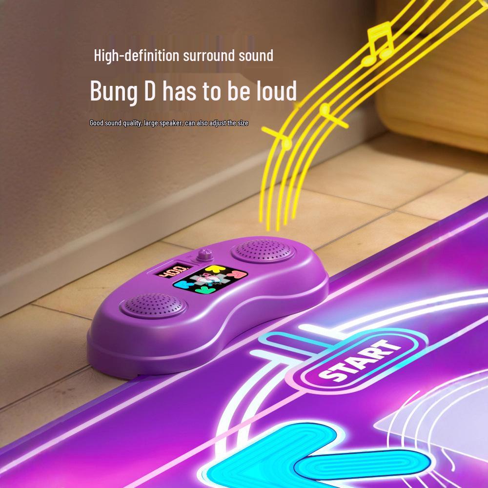 Girls' Musical Dancing Mat – Kids' Fitness Challenge and Puzzle Jump Pad