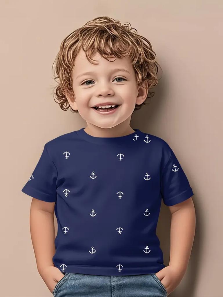 Funny Children's T-Shirts Dinosaur Pattern 3D Print Casual Cartoon Short Sleeved T-Shirts Outdoors Cute T-Shirts for Children