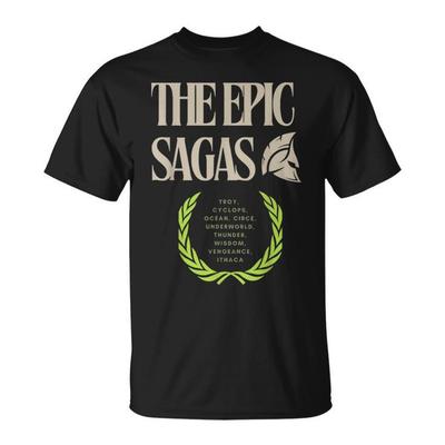 Das Epische Sagas Geschenk Odysseus Musikalisches T-Shirt Design Unisex Streetwear Baumwolle Sommer Herren Damen Oberteil T-Shirt Kurzarm Kleidung Y2k