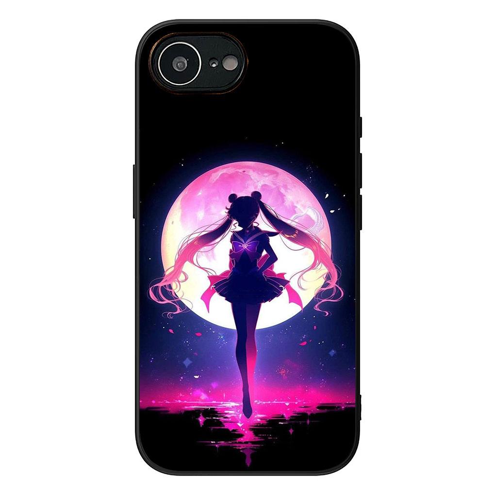 Soft Phone Cover for Samsung Galaxy S25 S24 S23 FE Plus Ultra S7 Edge A16 A15 5G s25+ Case S-Sailors Anime Girl Moon Casing