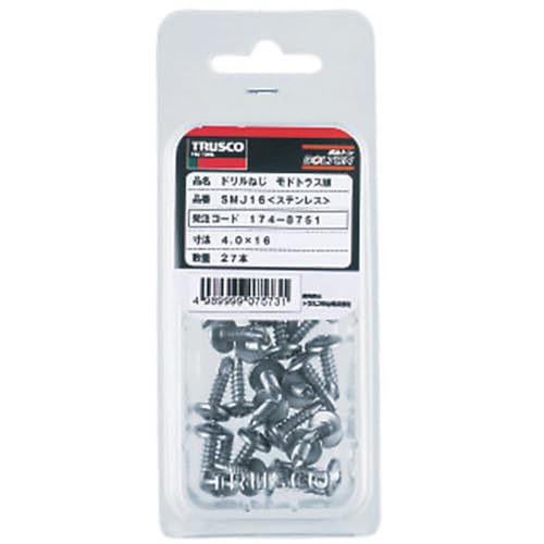 TRUSCO Drill Screw Modtruss Stainless Steel M4X16 27 Pieces SMJ16