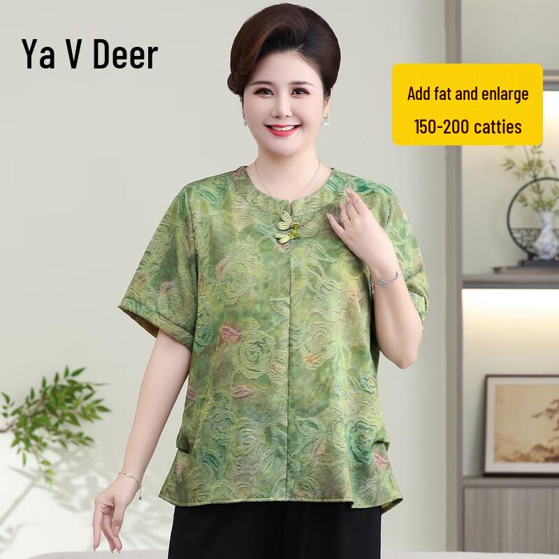 Women s Plus Size Chiffon Short Sleeve T-Shirt 5XL