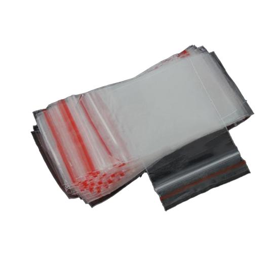 100 vnt. uždaromi plastikiniai maišeliai su savaime užsispaudžiančiu uždarymu, permatomi polietileno maišeliai papuošalams laikyti