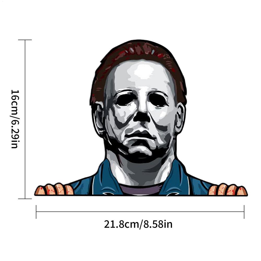 

5 Piece Horror Skeleton Sticker Exterior Parts Motorcycle Stickers on Car Products Accessories Sunscreen and Waterproof PVC