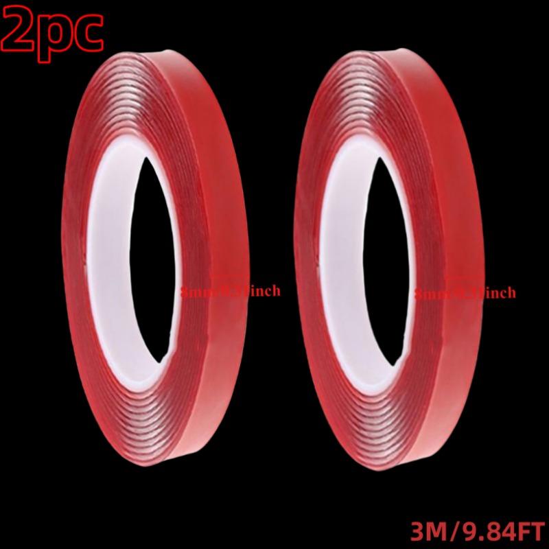 Car Strong Double Sided Adhesive Stickers Tape Nano Transparent Reusable Waterproof Auto Tape Clean Tools Car Protect Sticker