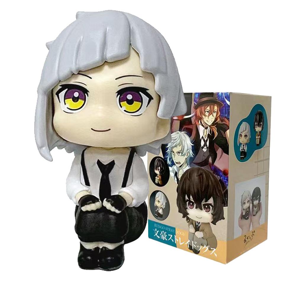 Figurină Originală MegaHouse LooK Up Bungou Stray Dogs Dazai Osamu Nakajima Atsushi Jucării Model Colecție PVC Păpușă Q Kwaii