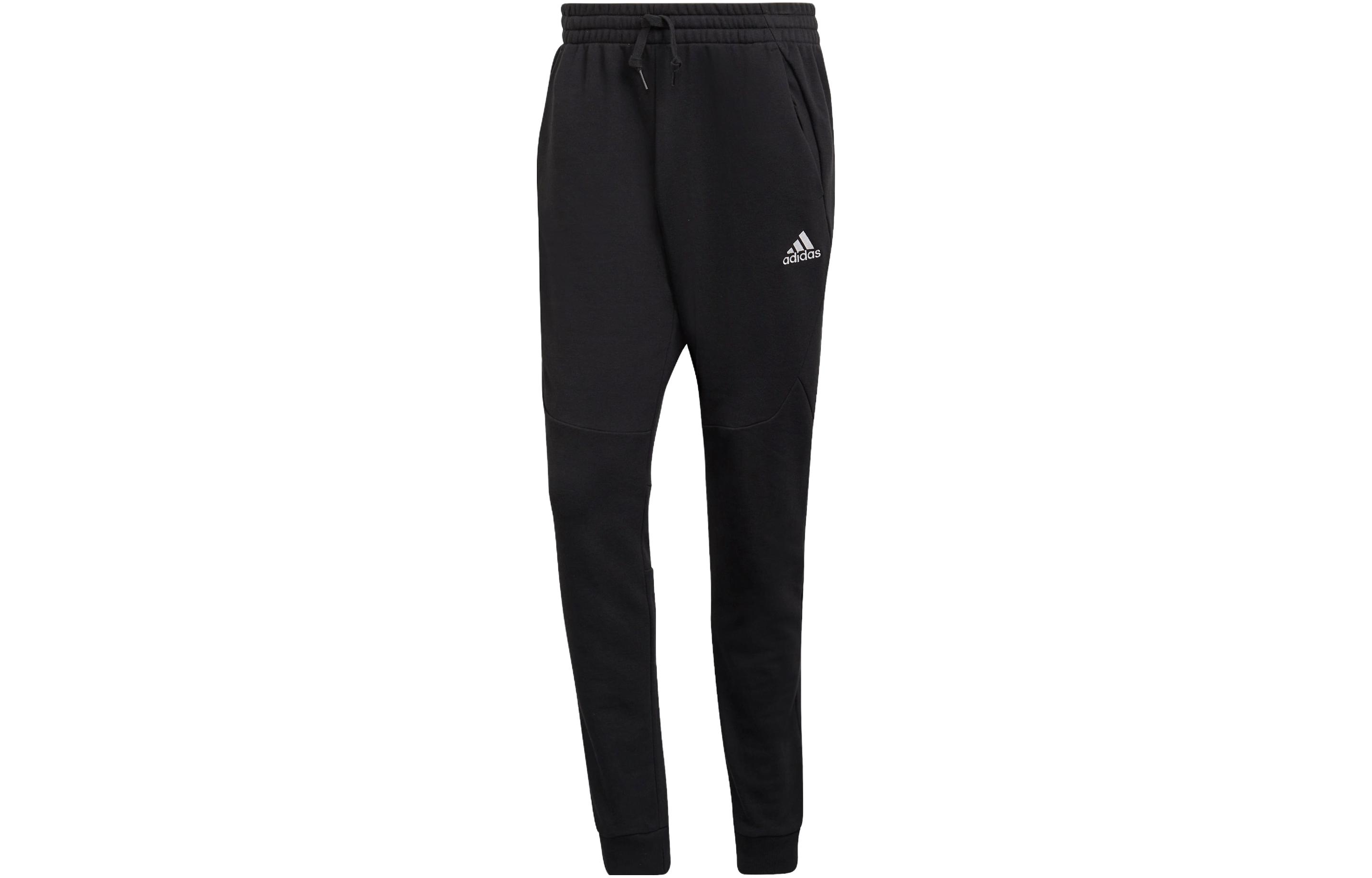 

Adidas Knitted Sweatpants Men s Black Moderate Cuffed Pants HE1800 S