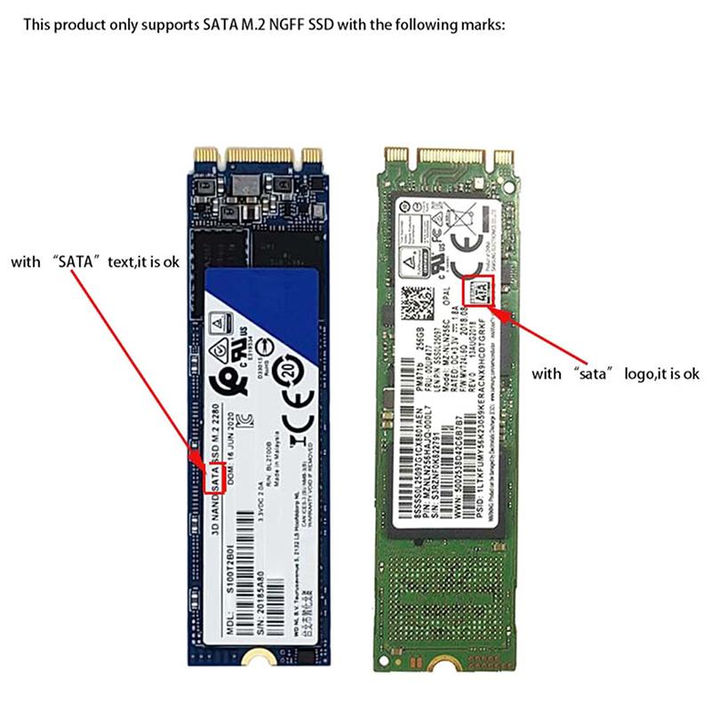 Sata M.2 Ngff Ssd To 2.5" Sata 2.5" Sata To M.2 Ngff Ssd Adapter Riser Card Sale