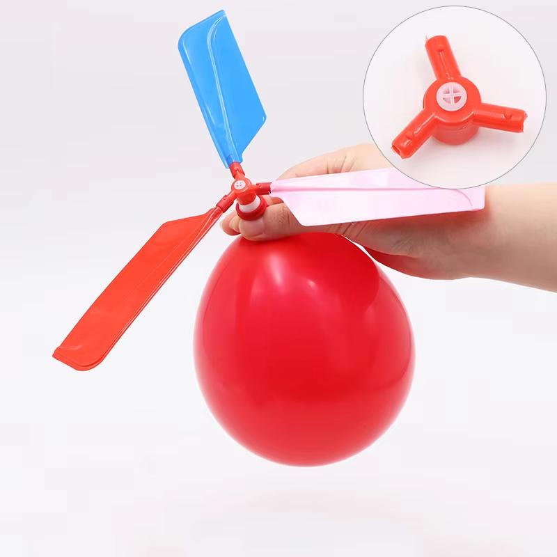 5PCS Propeller Balloon Helicopter Toys Children's DIY Balloon with Whistle Outdoor Flying Balloon Birthday Party Decoration Gift