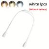 1 LED neck hanging reading light, three-color dimming, portable, 360-degree bending