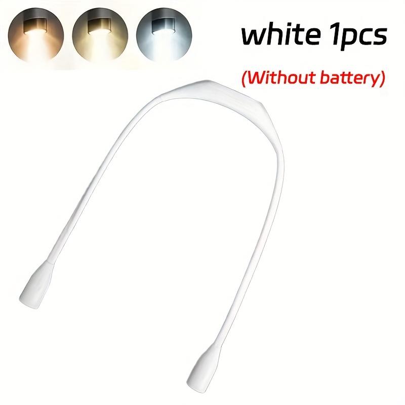 1 LED neck hanging reading light, three-color dimming, portable, 360-degree bending