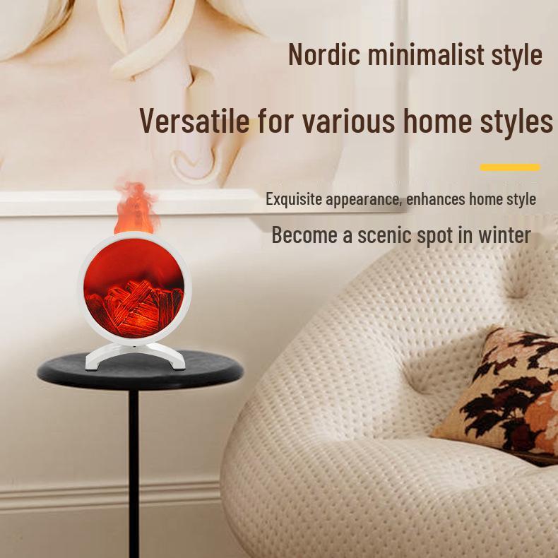 3D Retro Flame Fireplace Humidifier & Aroma Diffuser Ornament UK Plug