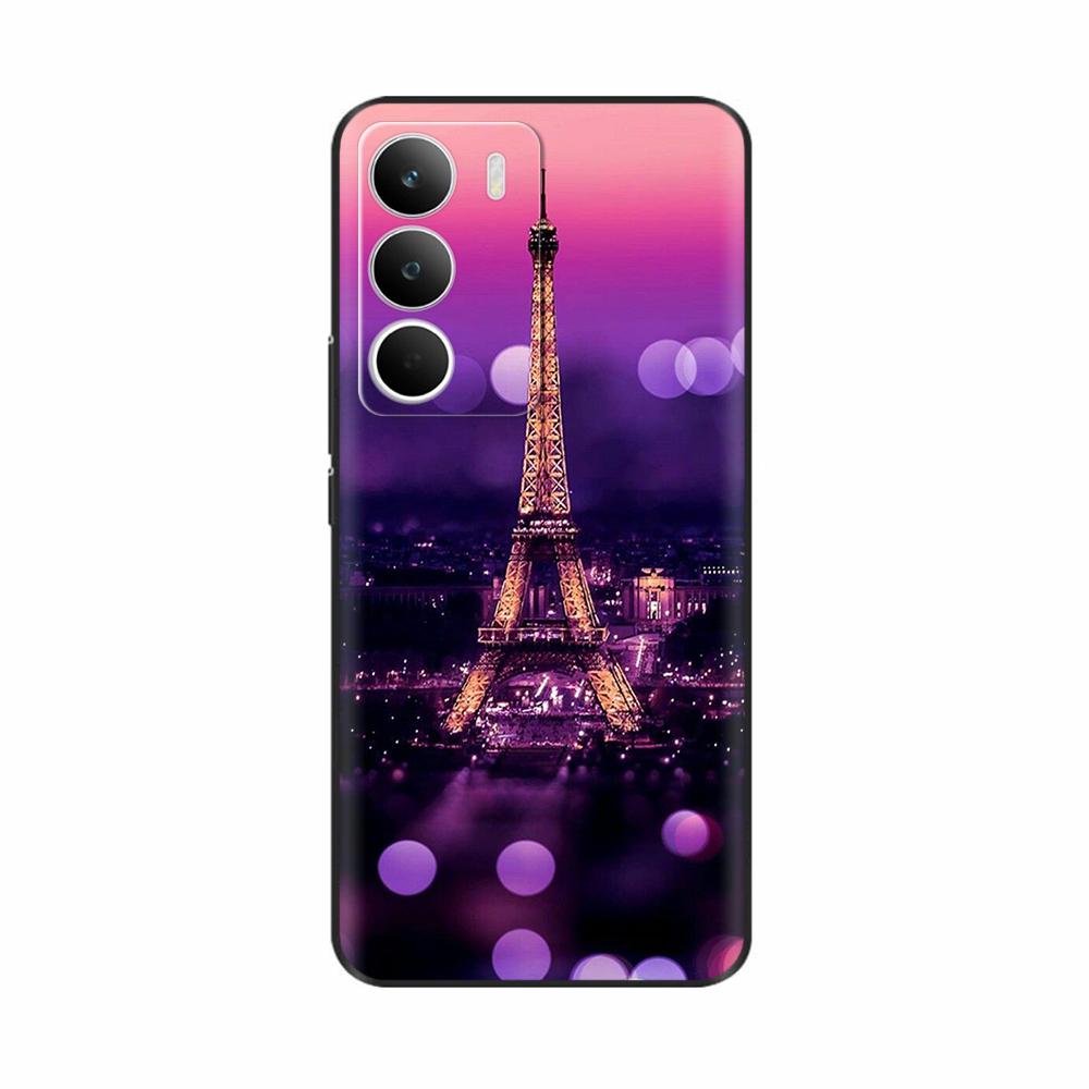 Für Realme C71 Hülle Niedliche Blumen Bemalte Abdeckung Weiche Silikon Handyhülle Für Realme C71 C 71 RealmeC71 4G Rückseite Hülle Coque Capa