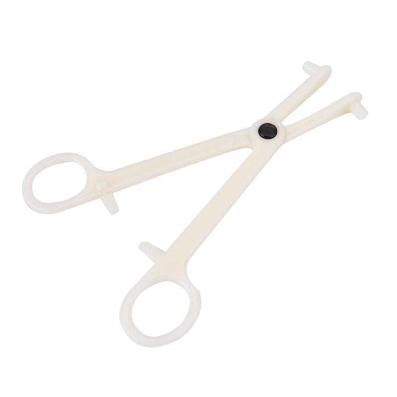 Disposable Sterile Slotted Round Navel Forcep Clamp Open Plier Ear Nose Piercing