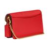 Coach 20 Button Closure Chain Pebble Leather Shoulder Crossbody Clutch Small Women handbags Red CE772-B4PJ6