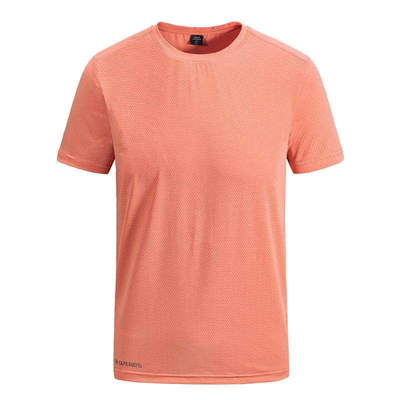 Summer Men's  Outdoor Running Fitness Quick Dry Sports T-shirt  Casual Short Sleeve Gym Tops