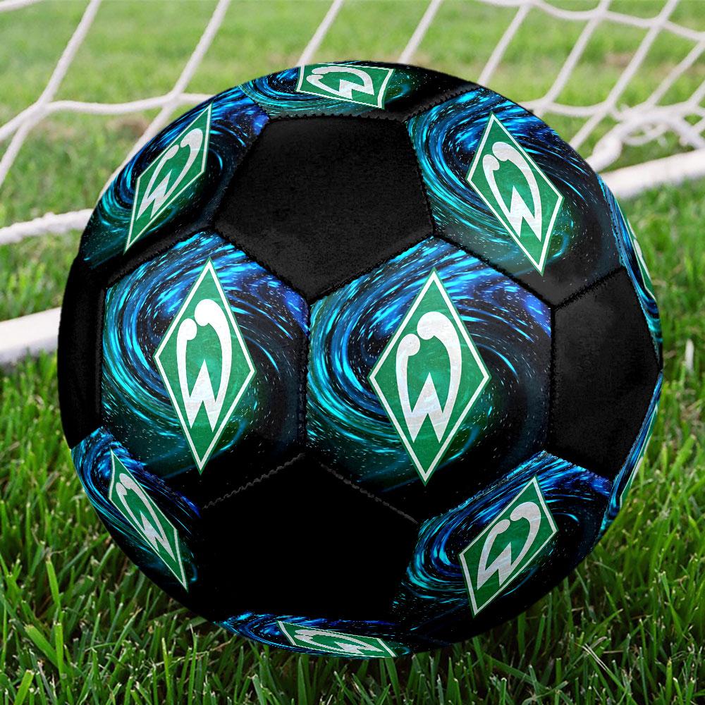 SV Werder Bremen Soccer Ball Size 5 Colorful Machine Stitched PVC Competition Ready Durable High-Bounce
