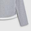 GAP Women's Ribbed Slim-Fit Faux Two-Piece Hooded Knit Cardigan
