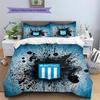 Racing Club  Pattern Bedding Quilt Set  Home Decoration  Gift (1 * duvet cover + 2 * pillowcase  without core)