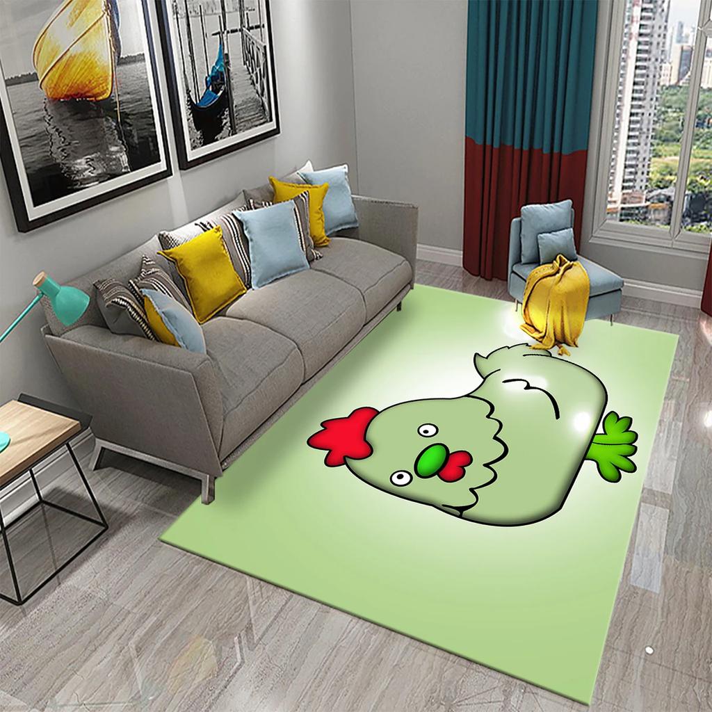 3D Cartoon Cute Cock Chicken Pattern Printed Carpet for Kitchen Living Room Bedroom Bedside Non-slip Absorbent Carpet Home Decor