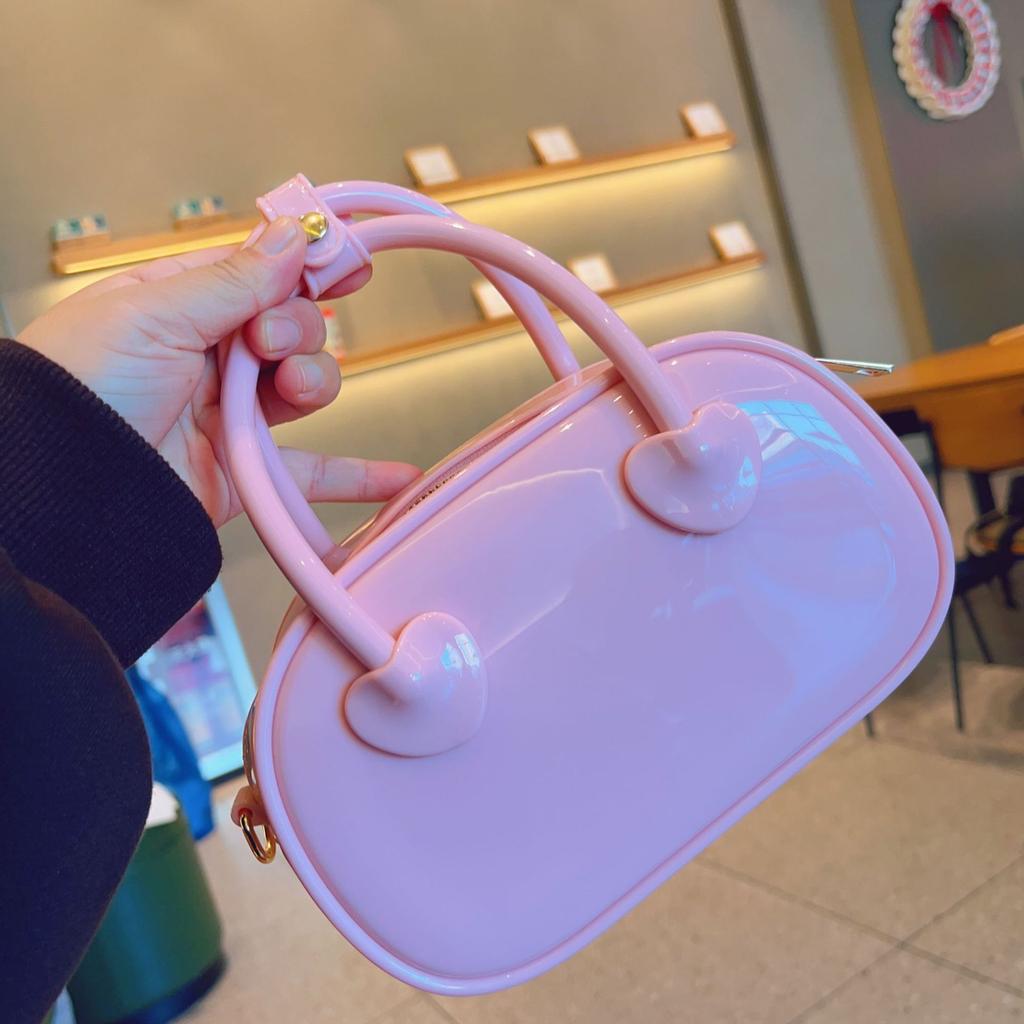 Koreanischer Stil Sommer PVC Gelee Tasche Umhängetasche Wasserdicht Damen Handtasche Tragbare Aufbewahrung Mini Umhängetaschen Mädchen Geschenk