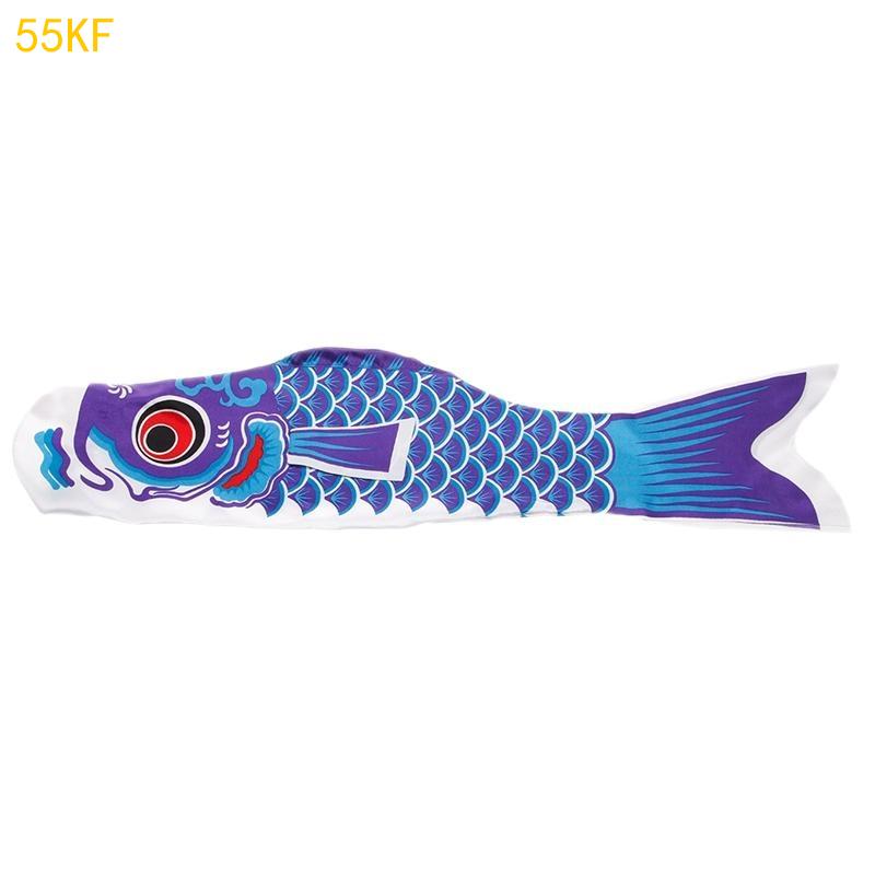 55KF 55cm Nobori Carp Wind Socks Koinobori Colorful Fish Flag Hanging Wall Decor