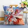 Game Genshin Furina Cushion Cover Washable Linen Pillowcase Soft For Sofa Bed Cozy Home Room Decor