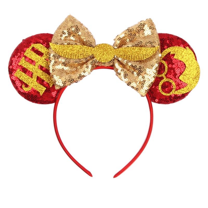 Nieuwste Mickey Mouse Oren Hoofdband Kid Adult Festival Party Pailletten Strik Haarband Vrouwen Baby Girl Party Haar Accessoires