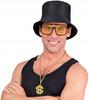 Rapper Gangster Hiphop Dollar Glasses Necklace Hat Signet Ring Set