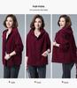 Dámská manšestrová bunda s fleecovou podšívkou, 2024 korejský styl, podzim/zima, volný střih, plus size, zeštíhlující, top s kapucí.