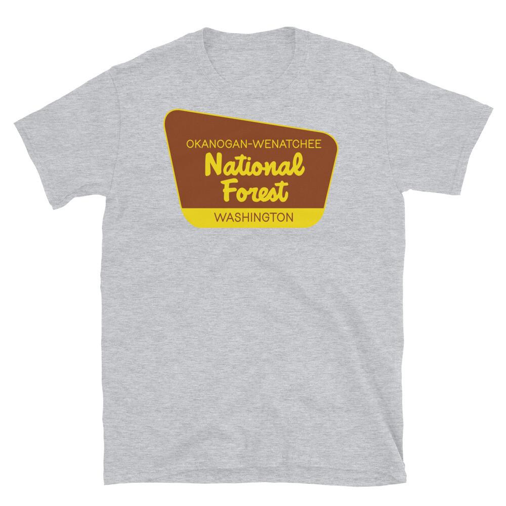 Okanogan-Wenatchee National Washington Forest Short-Sleeve Unisex T-Shirt S
